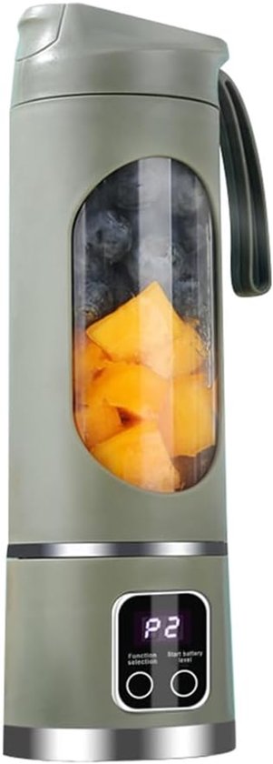 Draagbare blender - elektrische citruspers - fruitmixer - USB-oplaadbare mixer - persoonlijke minimixer met 12 snijbladen en 3 snelheidsstanden