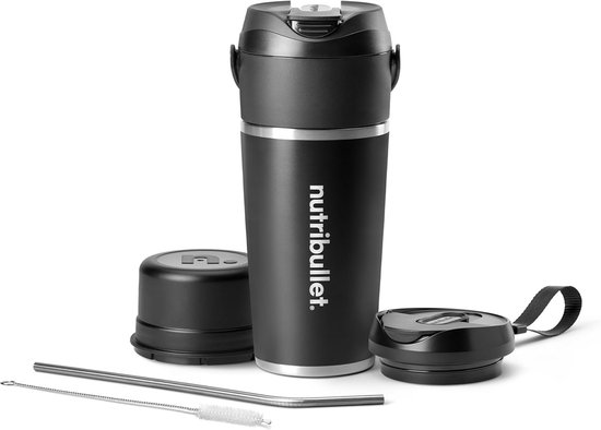 Draagbare Blender met Geïsoleerde Beker van 590ml, Houdt Koud tot 24 Uur, USB-C Oplaadbaar van Merkloos