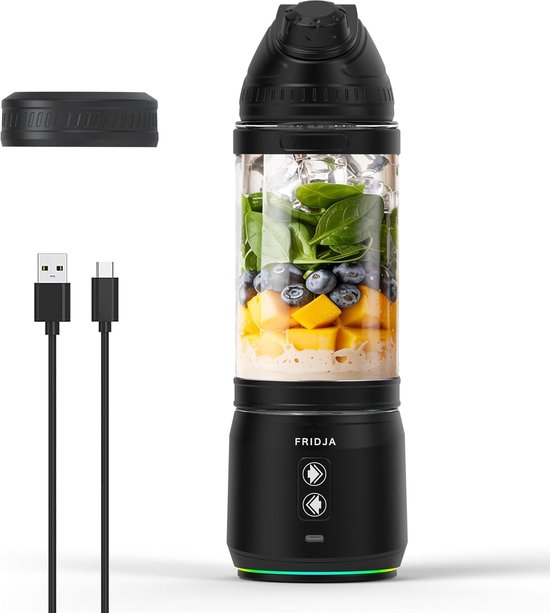 Draagbare Blender met Krachtige 240W Motor en Ultieme Functionaliteit voor Smoothies en Shakes
