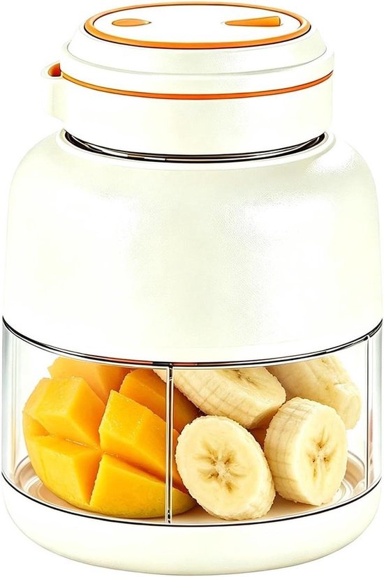 Draagbare Blender - Mini Blender - Gezonde Drankjes Maken - USB Oplaadbaar - 800 Milliliter - Wit