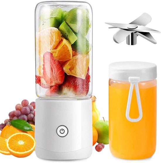 Draagbare blender Mini blender met 6 messen USB oplaadbare blender 380ml Fresh van Cecomix