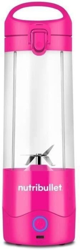 Draagbare blender - NutriBullet - NBP003MA - 70W - 0,475L - Roze - 1 fles inbegrepen van Merkloos