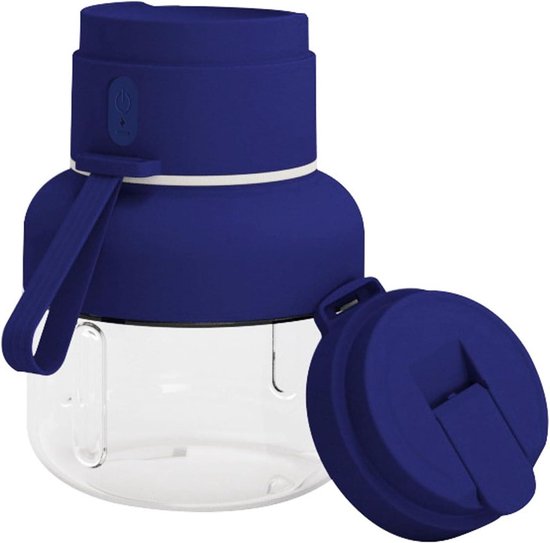Draagbare Blender - Persoonlijke Mixer - Gezonde Drankjes Maken - 12 Roestvrijstalen Messen - 850 Ml Capaciteit - Zwart
