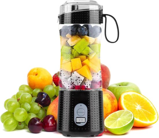 Draagbare Blender - Persoonlijke Mixer met Oplaadbare Batterij - Compact en Handig - Smoothie Maker - Ideaal voor Thuis, Kantoor en Reizen van Merkloos