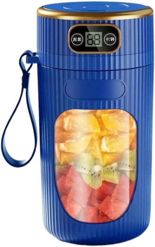 Draagbare Blender - Sapcentrifuge Mixermachine - Smoothies Maken - Snoerloos Ontwerp - USB-C Oplaadbaar - Zwart