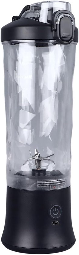 Draagbare Blender - Smoothie Maker - Gezond Drankje Maken - Grote Capaciteit 600ml - 32x10x10cm