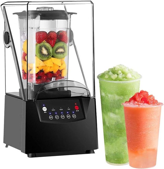 Draagbare Blender - Smoothiemachine Keukenmachine - Melkthee Maken - Geluiddicht Ontwerp - 2L Kan - A