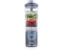 Draagbare Blender To Go Oplaadbaar - 570ml Blendbeker met Lekbestendige Deksel - 3 Blendfuncties - Blendt IJs & Bevroren Fruit - Ideaal voor Smoothies & Proteïne Shakes (Marineblauw)