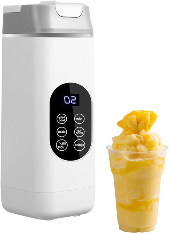 Draagbare Blender - USB Blender - Gezonde Dranken Maken - Efficiënt IJs Crushen - 9.9 x 9.4 x 9.9 cm