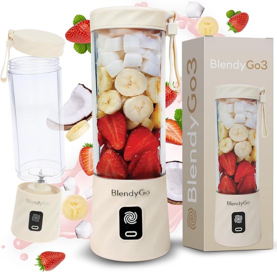 Draagbare Blender USB-C Oplaadbaar Krachtige Mixer voor Smoothies en Shakes van Merkloos