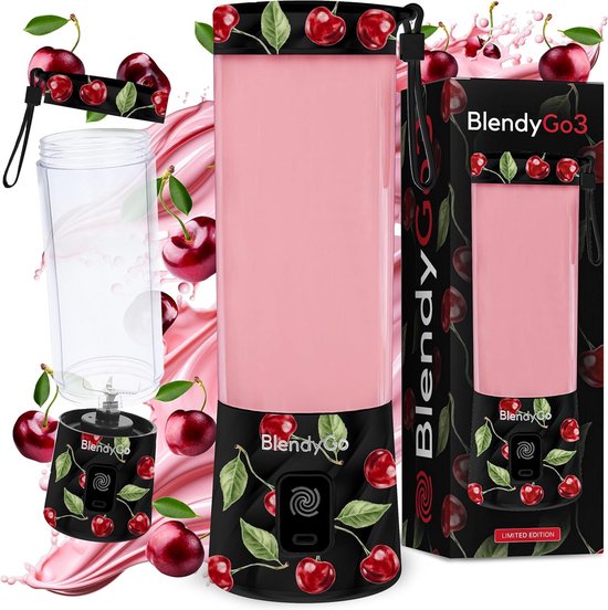 Draagbare Blender USB-C Oplaadbaar - Krachtige Smoothie Maker 550ml IPX7 Waterdicht van Merkloos