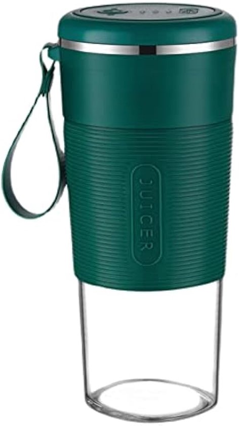 Draagbare blender van 300 ml - persoonlijke sapcentrifuge, reissapcentrifuge | Multifunctioneel stalen mes, sapcentrifuge op batterijen, gezonde beker, blender van Merkloos