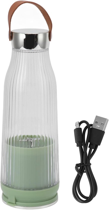 Draagbare Blender van 420 Ml, USB Oplaadbare Mini-sapcentrifuge, Draagbare Blender van Persoonlijke Grootte, Duurzame Roestvrijstalen Messen, Reisblender voor Keuken, Kantoor Buiten van DingGreat