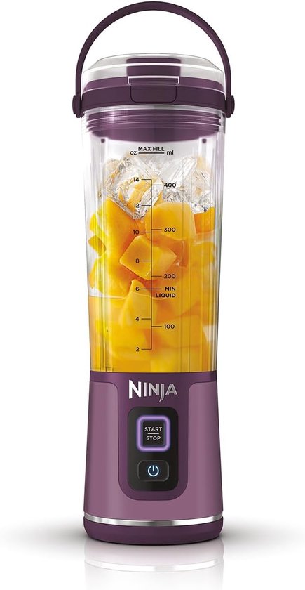 Draagbare Blender voor Smoothies en Proteïneshakes - Snoerloos, Oplaadbaar en Lekvrij van Luvele