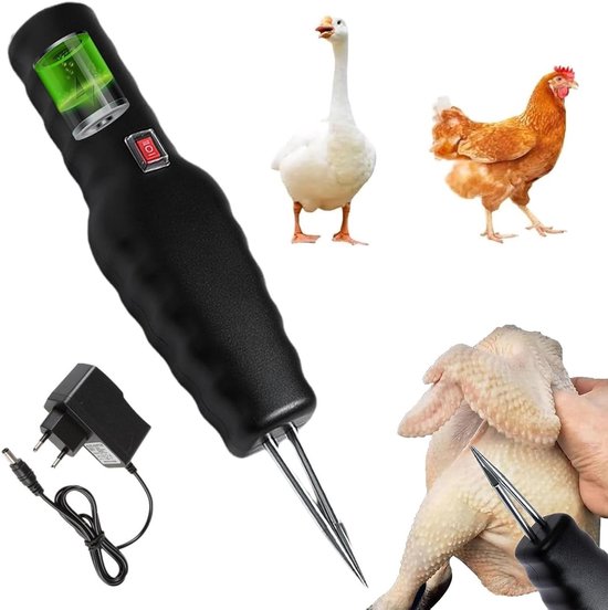 Draagbare elektrische pluimveeverwijderaar voor kippen, efficiënt en gebruiksvriendelijk, ideaal voor pluimveehouders