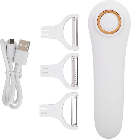 Draagbare Elektrische Schiller voor Groenten en Fruit - 3-in-1 Set met Julienne en Snijfunctie voor Appels, Aardappelen, Wortelen en Komkommers