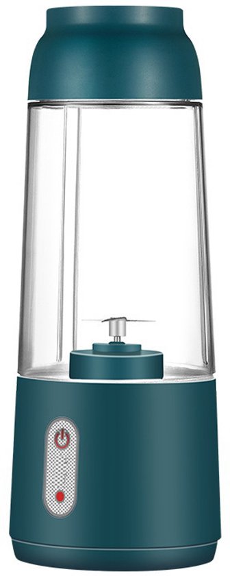 Draagbare elektrische USB-sapcentrifuge, mini-fruit- en groentesapcentrifuge, gemakkelijk schoon te maken, 19 cm x 7,6 cm, groen. van Merkloos