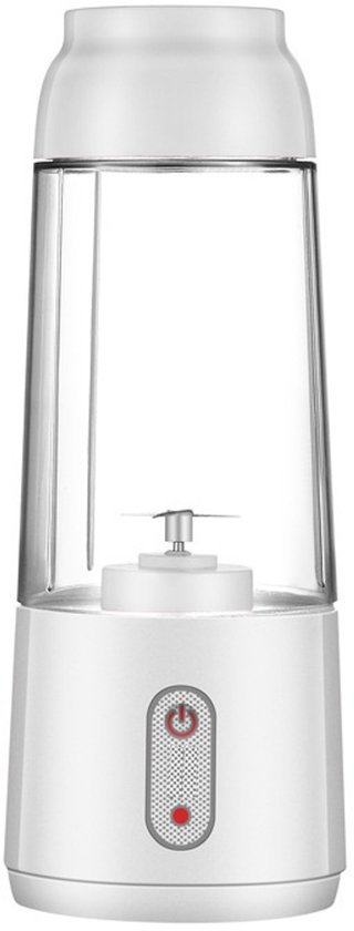 Draagbare elektrische USB-sapcentrifuge, mini-fruit- en groentesapcentrifuge, gemakkelijk schoon te maken, 19 cm x 7,6 cm, wit. van Merkloos