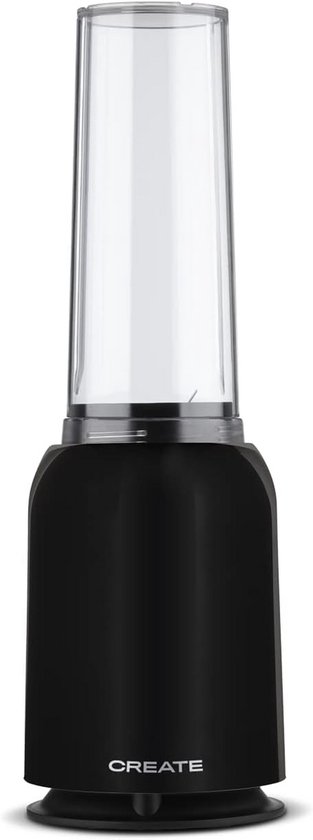 Draagbare Glas Blender 400ml Zwart - Krachtig & Vaatwasmachinebestendig van Merkloos