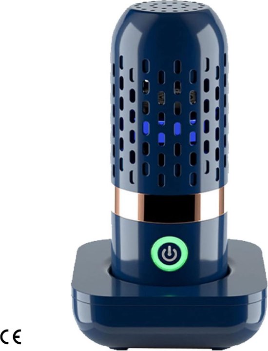 Draagbare Groente Purifier-Desinfecterende Capsule Vorm Voedsel Purifier -keukenmachineaccessoires-Huishoudelijke Sterilisatie Groente Wasmachine- Draadloze Fruit- en Groentewasmachine voor Huishoudelijke Voedselzuivering - Donkerblauw van Wemkrol.