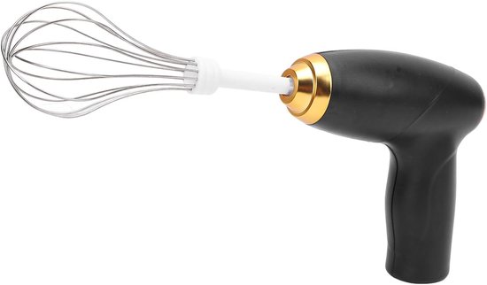 Draagbare Handmixer - Elektrische Garde - Mengen en Bakken - Draadloos en Oplaadbaar - 17x13x5 cm - Zwart
