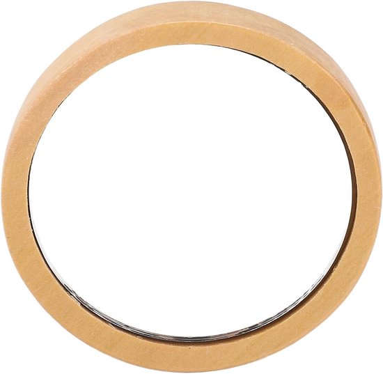 Draagbare Houten Handspiegel met Ronde Vorm en Heldere Reflectie, Ideaal voor Make-up en Verzorging van Merkloos