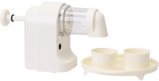 Draagbare ijsbreker & sneeuw ijs machine – Elektrisch, met bakjes, dubbele functie van Merkloos