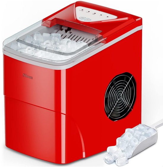 Draagbare IJsmachine voor aanrecht, 9 ronde ijsblokjes in 6 minuten, 11 kg per 24 uur, zelfreinigend van Merkloos