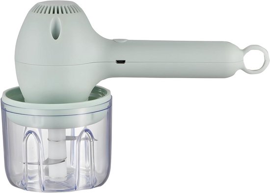 Draagbare Keukenmachine - Handmixer - Bakken en Mengen - Draadloos Oplaadbaar - Compact Formaat - Lichtgroen