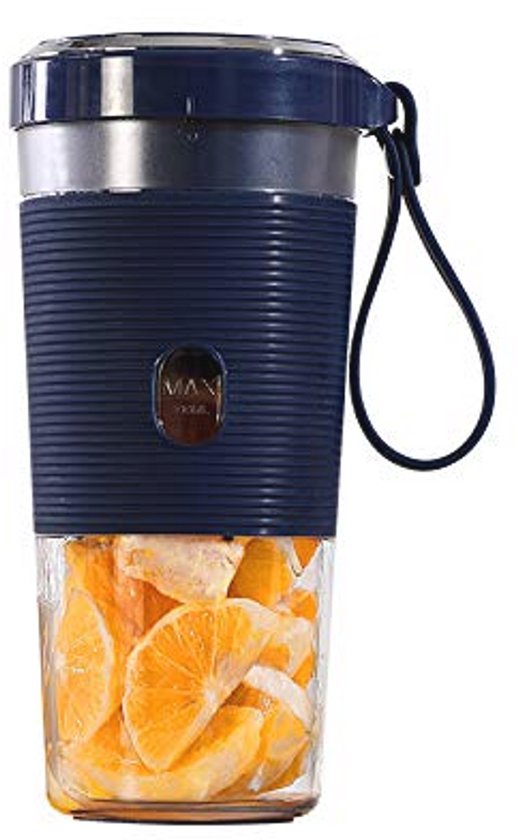 Draagbare mini blender 300 ml - USB oplaadbare sapcentrifuge voor smoothies en sap van Merkloos