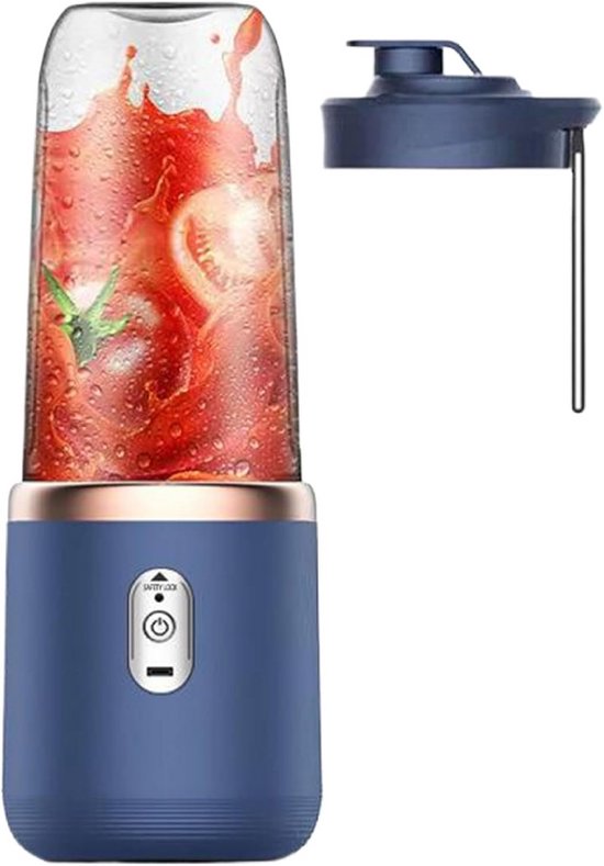 Draagbare Mini Blender 400ml Persoonlijke Juicer met 6 Blades voor Sport en Reizen van Merkloos