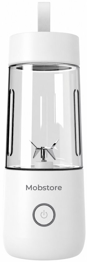 Draagbare Mini Blender - Blender To Go - Blender Smoothie - USB Oplaadbaar - Draadloos - Compact - Mobstore - Smoothies - Fruit - Mixer - Blender - Wit - Coconut White - 350ml