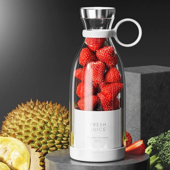 Draagbare Mini Blender voor Smoothies en Sappen – 350 ml USB-oplaadbare Smoothie Maker van Merkloos