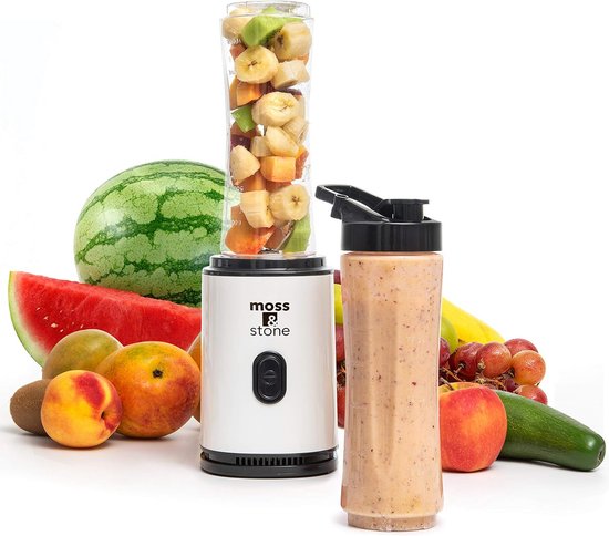 Draagbare Mini Blender voor Smoothies en Shakes - Persoonlijke Blender met Fles van Merkloos