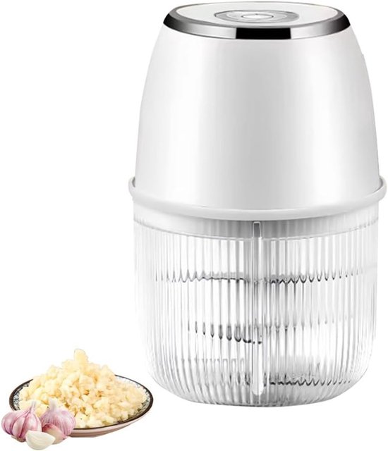 Draagbare Mini Hakker voor Vlees, Babyvoeding, Fruit en Groenten met RVS Mesjes - Ideaal voor Kamperen en Keukengebruik