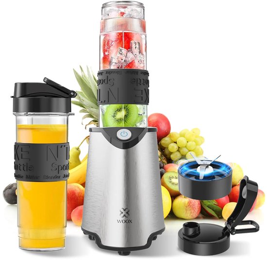 Draagbare Persoonlijke Blender - Ideaal voor Smoothies - IJs - Sap en Voedselbereiding - Compact - Handig en Veelzijdig