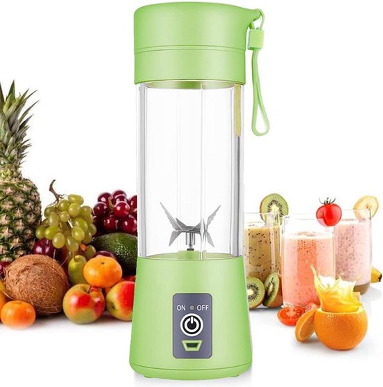 Draagbare Persoonlijke Blender - USB Oplaadbaar voor Smoothies en Milkshakes (380ml) van Merkloos