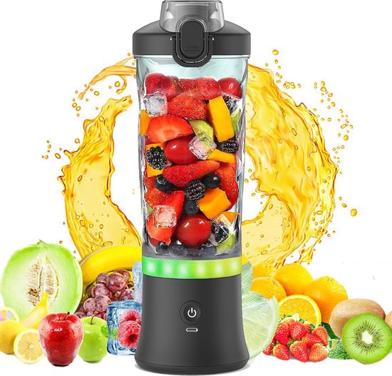Draagbare Sapcentrifuge - Waterdichte Blenderbeker - USB-Oplaadbaar - Compact en Krachtig - Gezonde Smoothies en Sappen - On-the-Go Blender van Merkloos