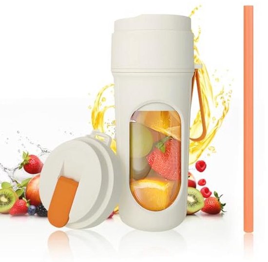 Draagbare Smoothie Blender 450ml - USB Oplaadbare Mini Blender voor Reizen van Merkloos
