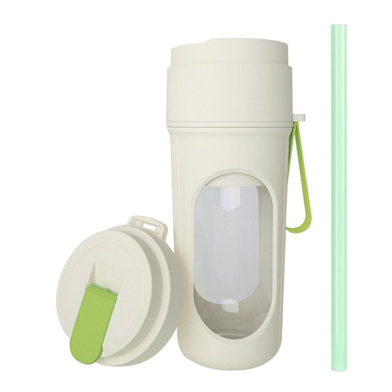 Draagbare Smoothie Blender met 12 Messen – Krachtige USB-Oplaadbare Mini Blender, BPA-vrij, 450 ml, Ideaal voor Shakes & Smoothies Onderweg van Merkloos