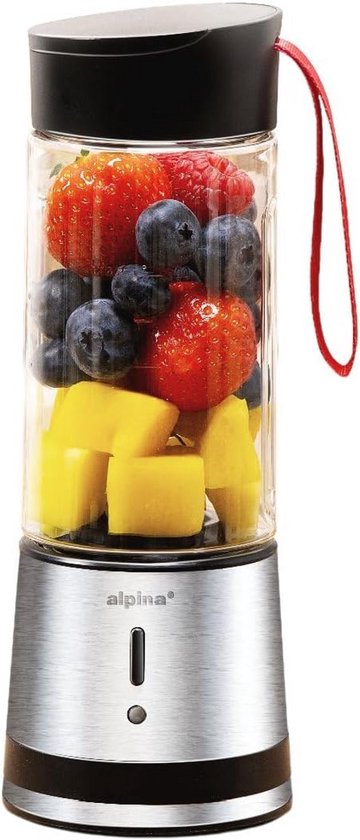 Draagbare Smoothie Maker - Mini Blender - Gezond Onderweg - USB Oplaadbaar - 300 Milliliter - Zilver van Merkloos