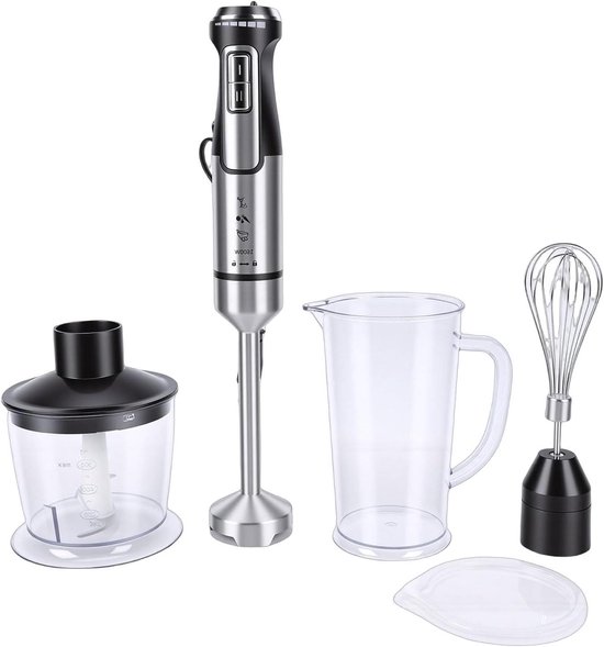 Draagbare Staafmixer - Keukenmixer - Veelzijdig Koken - Roestvrij Staal - 26D x 25B x 14H cm - #911