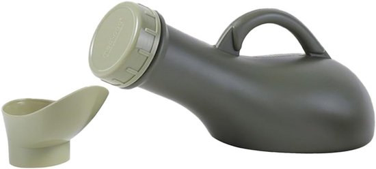 Draagbare Urinefles voor Mannen en Vrouwen - Herbruikbare Plastic Urinaal van 1L voor Noodsituaties, Ideaal voor Reizen, Kamperen en Incontinentie Hulp