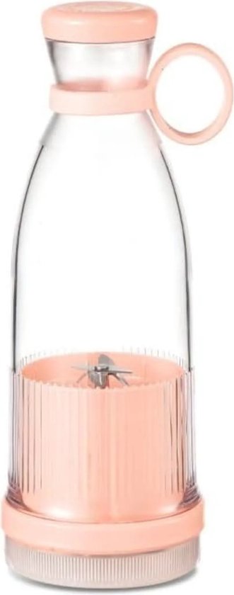 Draagbare USB-blender, elektrische shakerbeker van 350 ml, milkshake-maker - roze, 240*85*85 mm van Mommarte