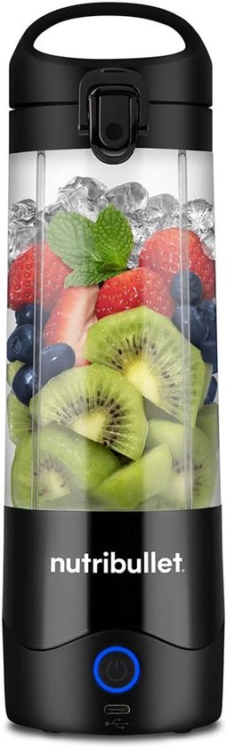 Draagbare USB-Blender Zwart - Krachtige Mini Smoothie Maker voor Onderweg - 590ml van Blendify