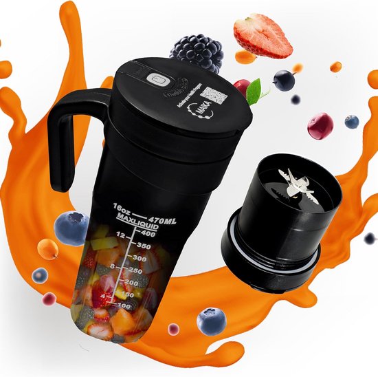 Draagbare USB Oplaadbare Mini Blender voor Smoothies en Shakes van Merkloos