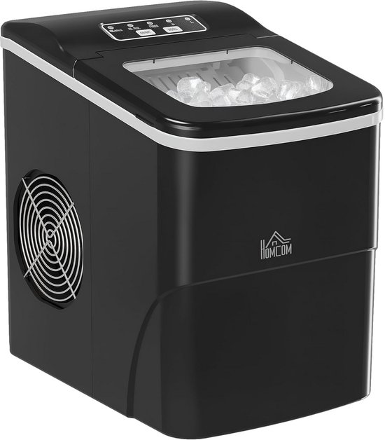 Draagbare Zelfreinigende IJsmachine - 12kg per 24 uur - Compact voor Thuis, Keuken of Camping van Merkloos