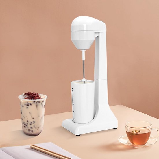 Drankmixer - Milkshake apparaat - Dranken maken - Twee snelheden - 500 ml beker - Wit