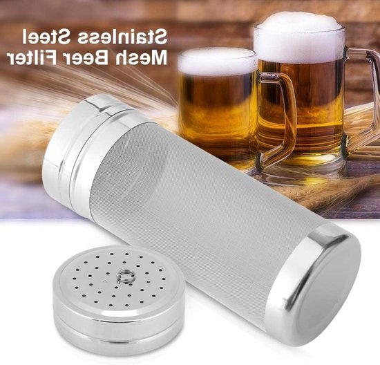 Droog Hopper Filter voor Bier - 300 Micron RVS Gaas Hop Spider voor Thuisbrouwerij, Bierbrouwen en Theeketels, Ideaal als Filter en Zeef Accessoire