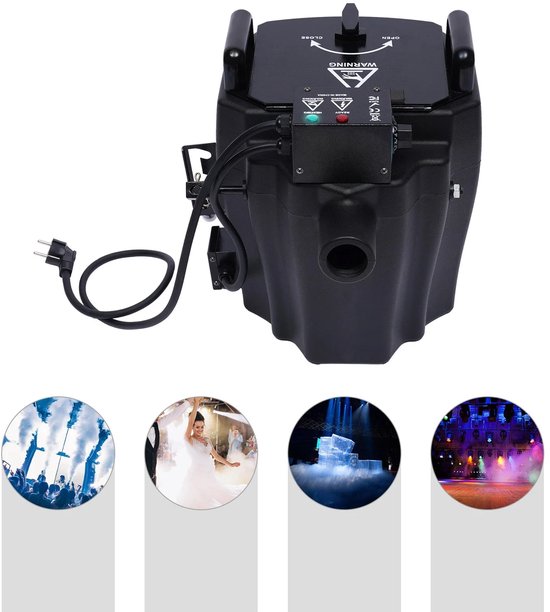 Droogijs Machine – Rookmachine – Rookgenerator – Podiumeffect – Evenementenmachine – 3500W Vermogen – 5 Kg Droogijs Capaciteit van Merkloos